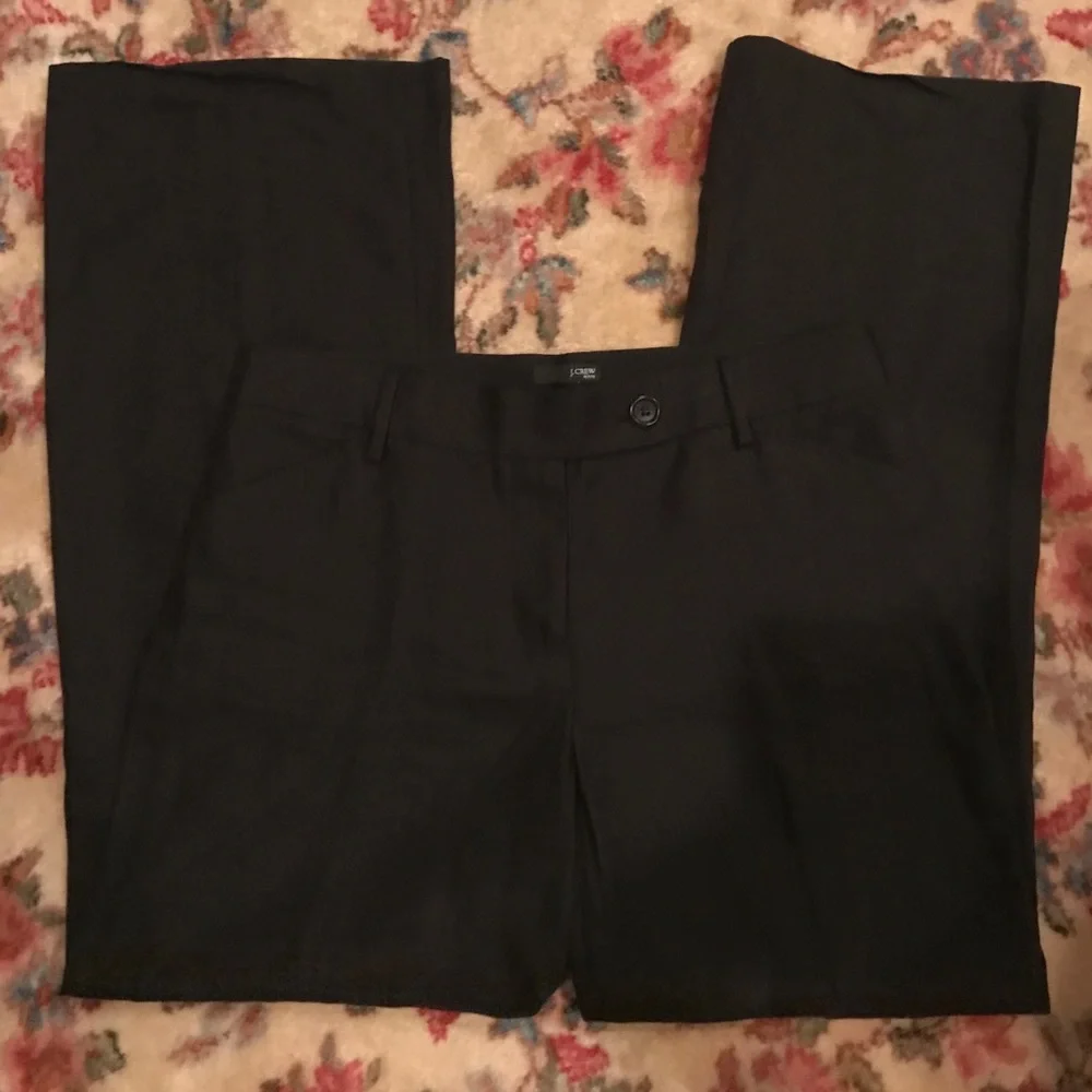 J. Crew Petite Black Linen Trousers - Picture 2 of 6